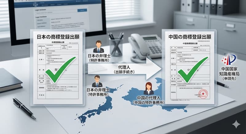 日本と中国の商標登録出願の具体的な手順とやり方