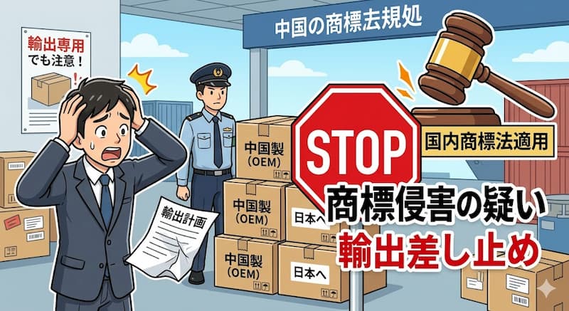 輸出専用のOEM製造でも中国国内での商標侵害となるリスク