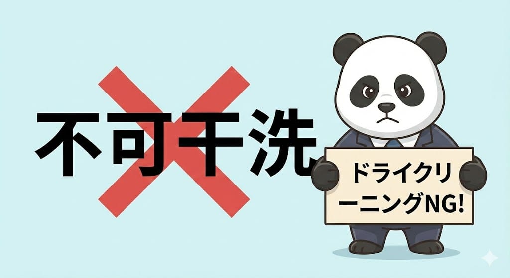 不可干洗はドライクリーニング不可の意味