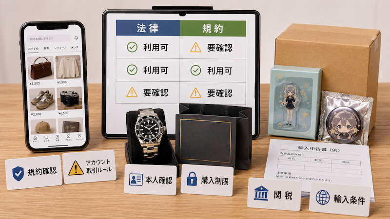 買い物代行の規約違反と輸入条件の確認