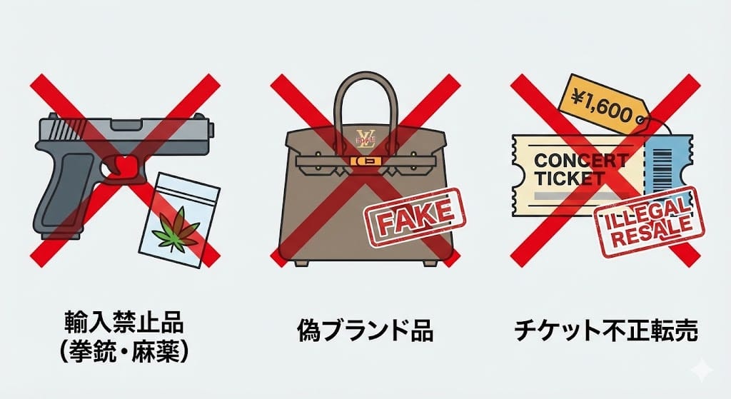 買い物代行が違法になるケース図解