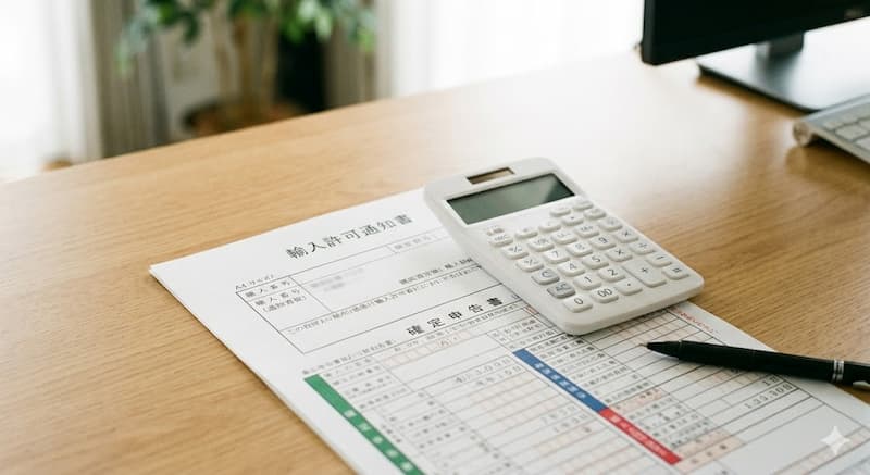 輸入許可通知書と確定申告の準備