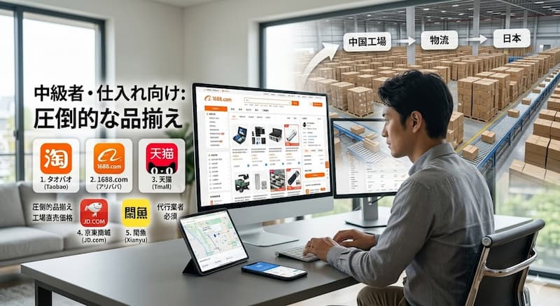中級者・仕入れ向けの圧倒的な品揃えの中国通販サイ