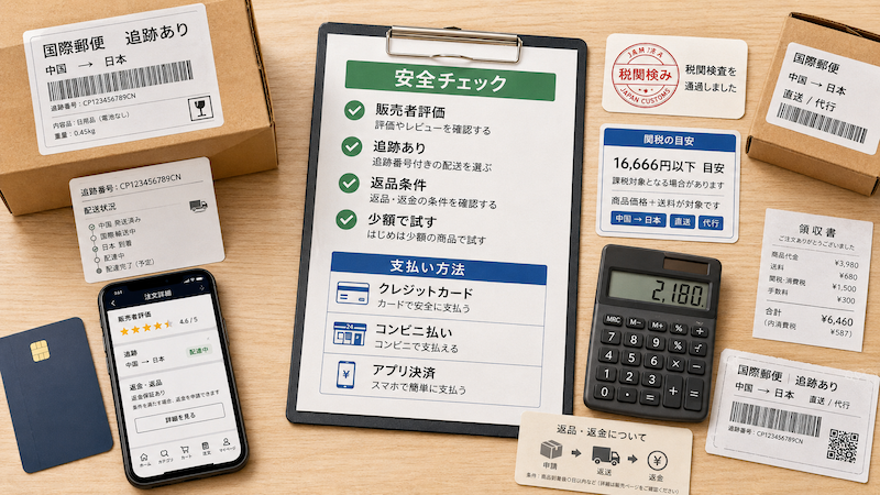安全な買い方と関税・支払いのルール