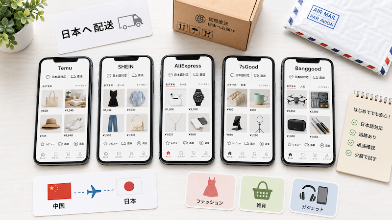 日本語対応&直送OKな中国通販アプリ
