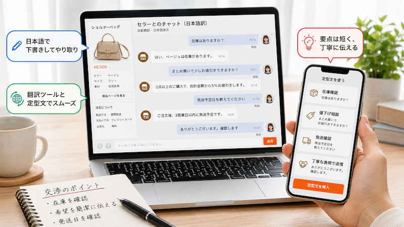 タオバオのチャット交渉を日本語で準備