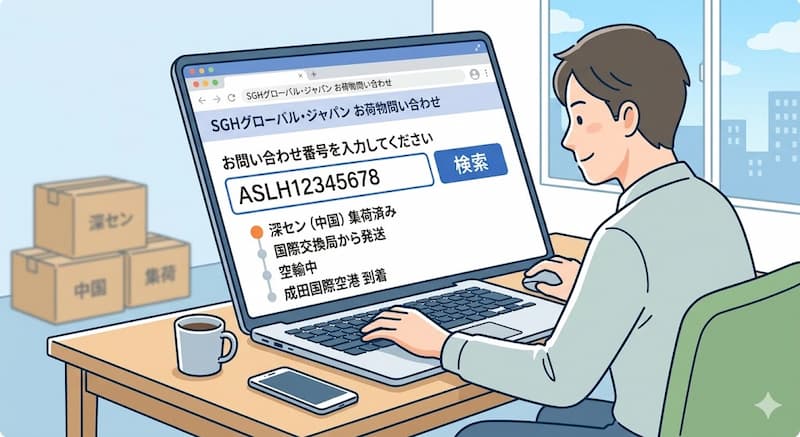 海外荷物を正しく追跡する手順
