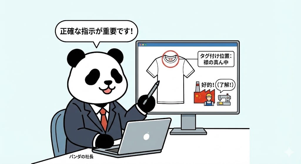 代行業者へタグ付け替えを依頼する手順