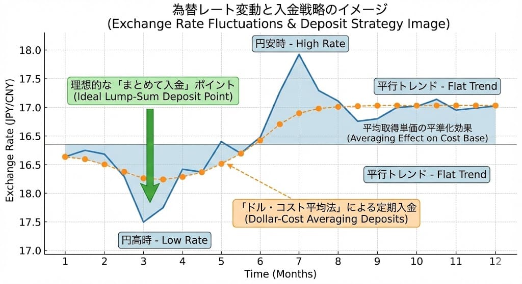為替トレンドと入金タイミング