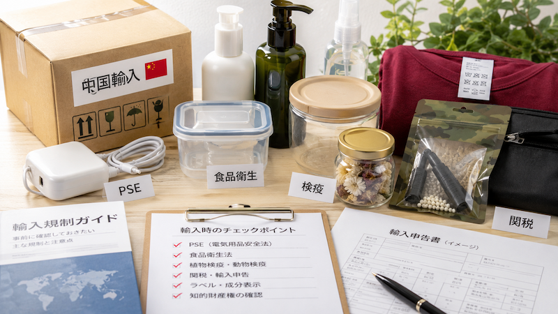 中国輸入の規制リスト早見表