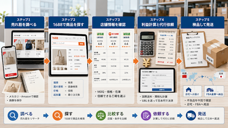 1688の買い方と仕入れ手順