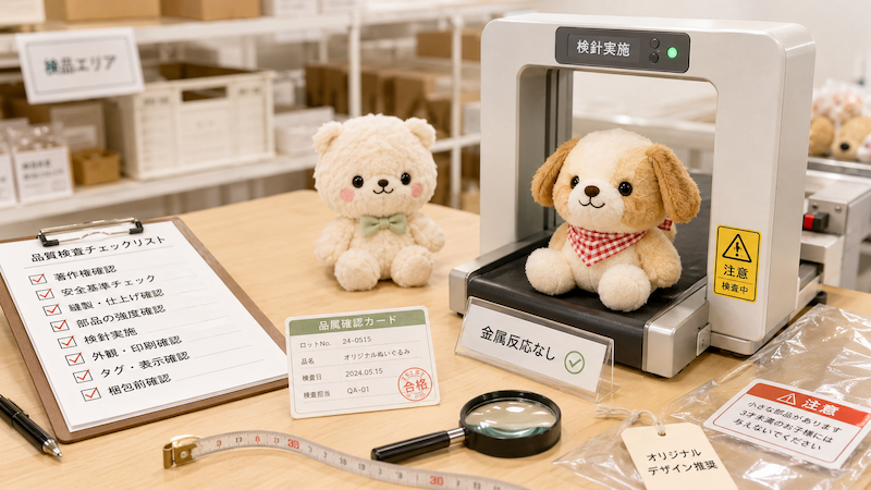 ぬいぐるみOEMのリスクと検針対策
