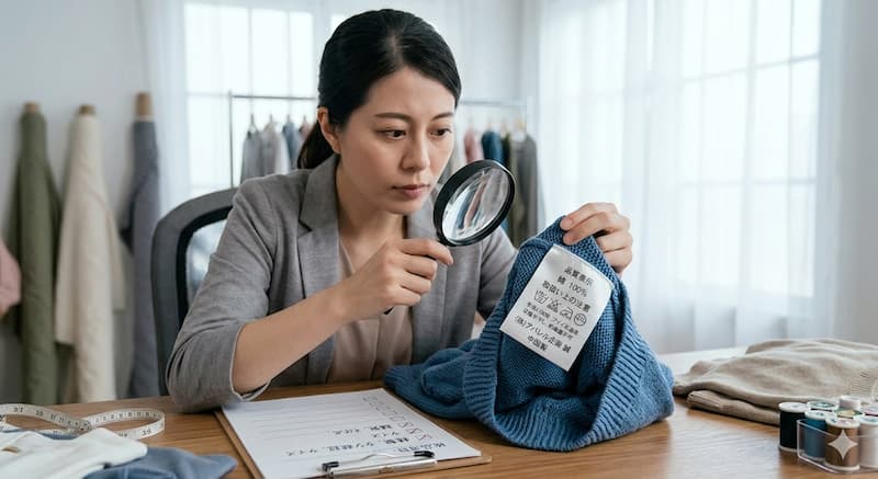 中国アパレルOEMの失敗を防ぐサンプル確認と洗濯ネームの法律ルール