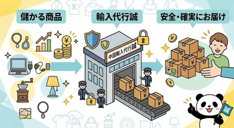 儲かる商品を安全に仕入れる輸入代行業者の活用
