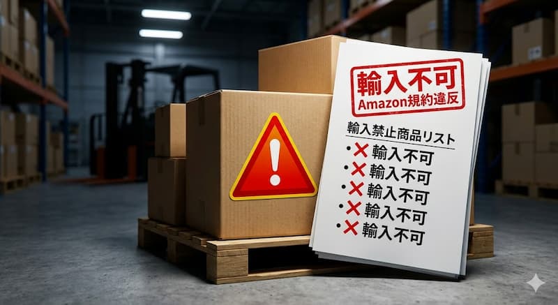 輸入禁止商品や規約違反リスクへの注意喚起