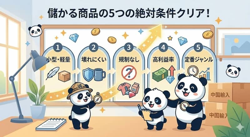 中国輸入の個人転売で儲かる商品を選ぶ絶対条件