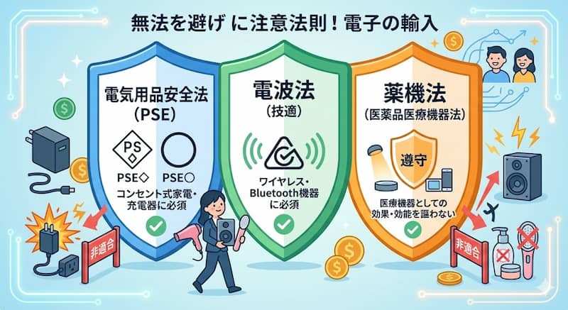 家電の中国輸入で注意すべき3つの法律とマーク