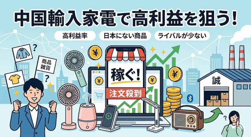 中国輸入で家電ビジネスが儲かる理由とメリット