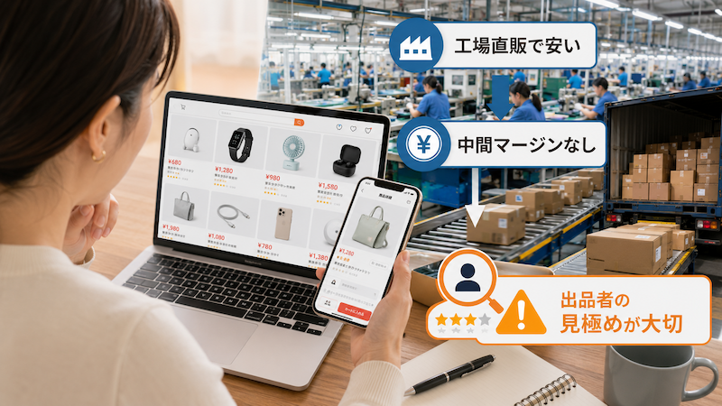 AliExpressが安い理由と出品者確認