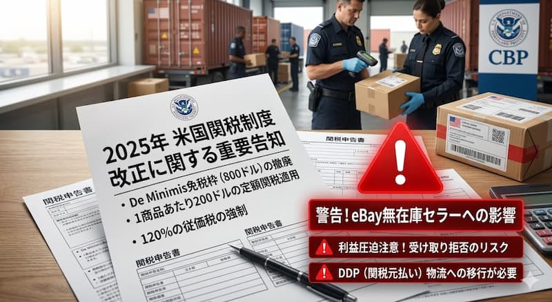 2025年の米国のDe Minimis撤廃と関税対策スキーム