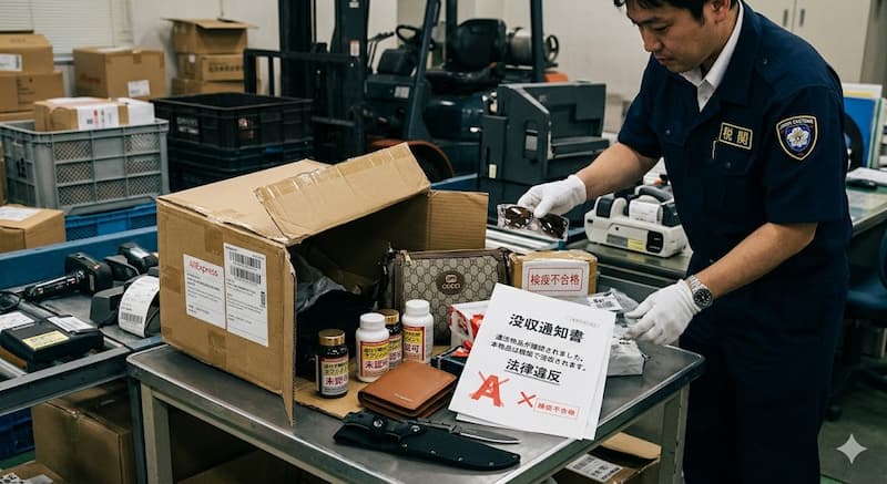 アリエクの違法商品と没収リスク