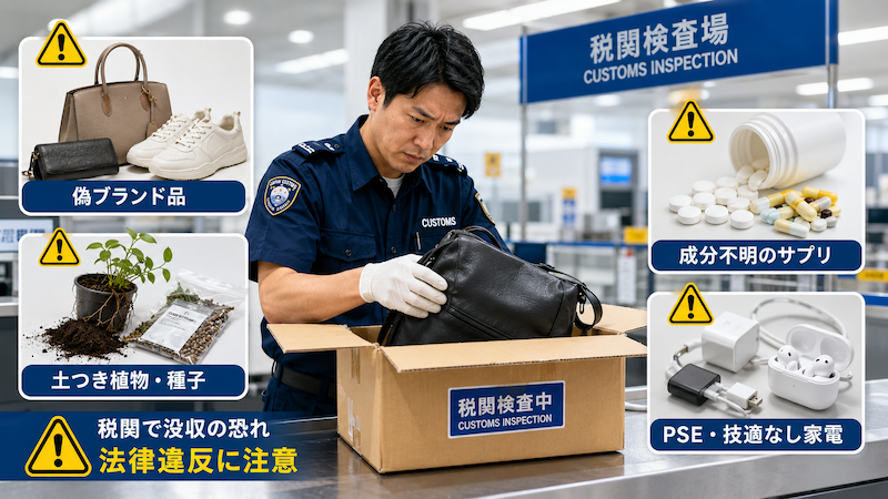 AliExpressの違法商品と税関リスク