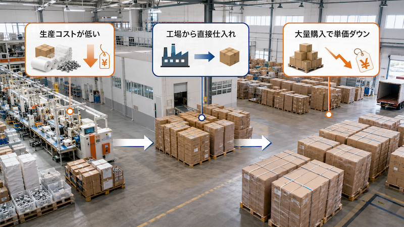 アリババが安い理由と工場直販の仕組み