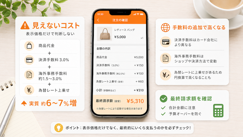 タオバオ決済の手数料と為替コスト