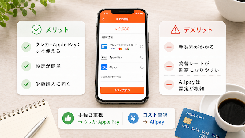 タオバオ支払いのメリットと注意点