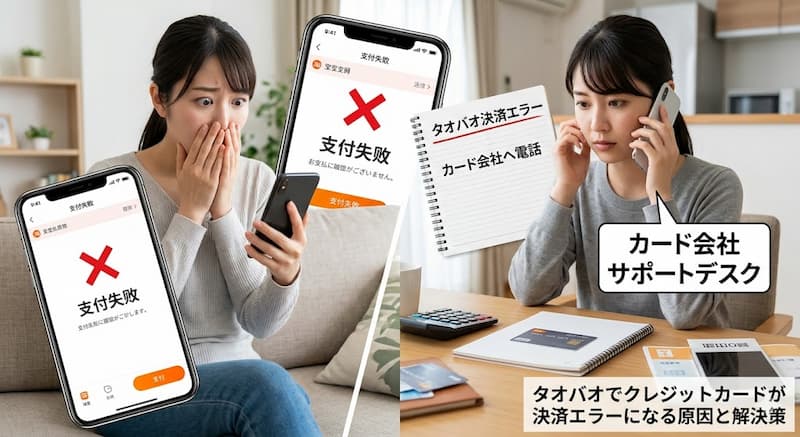タオバオでクレジットカードが決済エラーになる原因と解決策