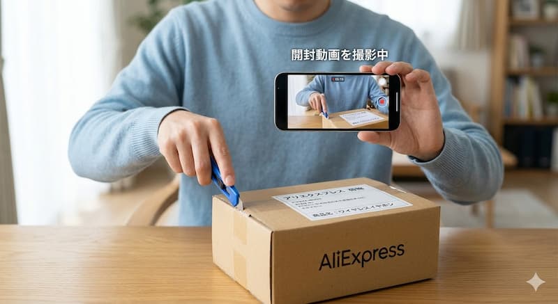 アリエクスプレスのバイヤープロテクションと返金手続きのイメージ