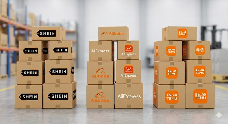 SHEINとAliExpress・Temuの送料と無料条件の比較