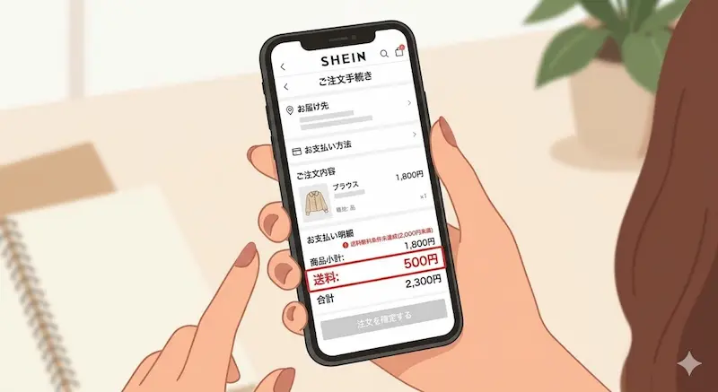 SHEINで送料が加算されるよくある失敗例