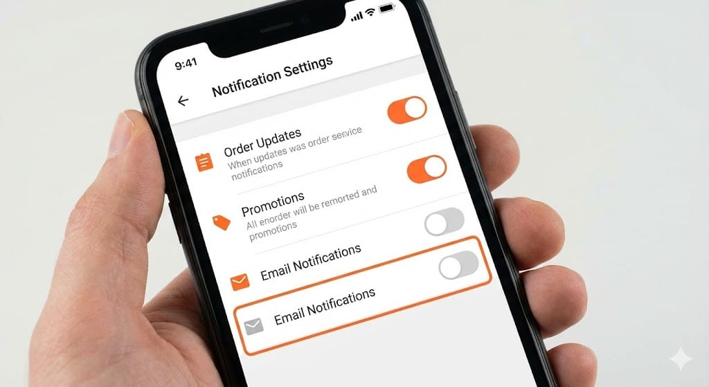 アリエク メール停止 配信解除 設定のイメージ