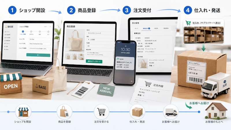 BASEで無在庫販売するやり方