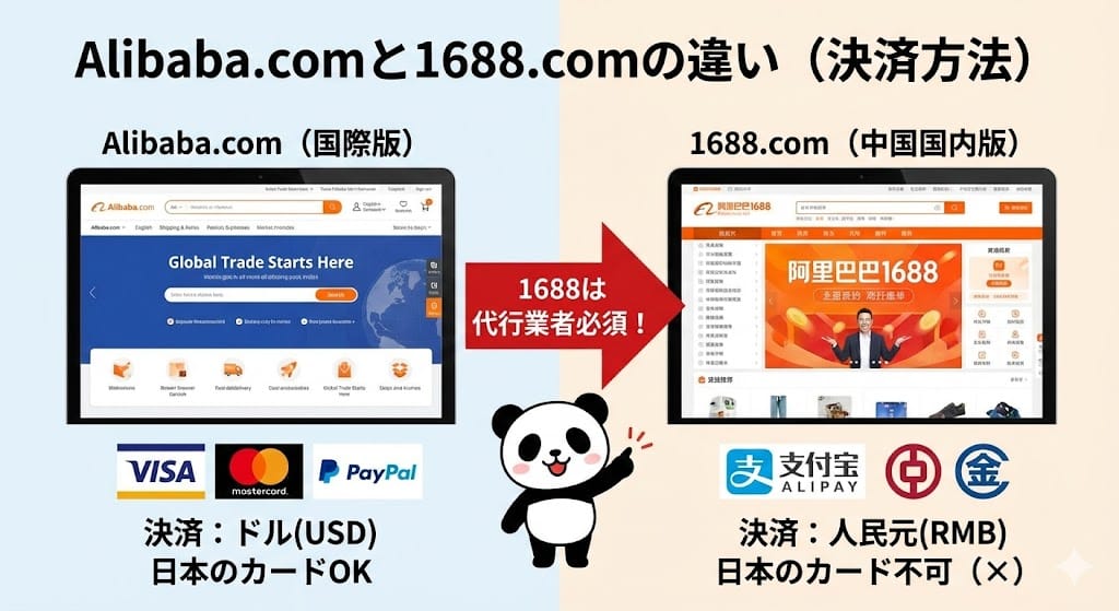 Alibabaと1688の違い