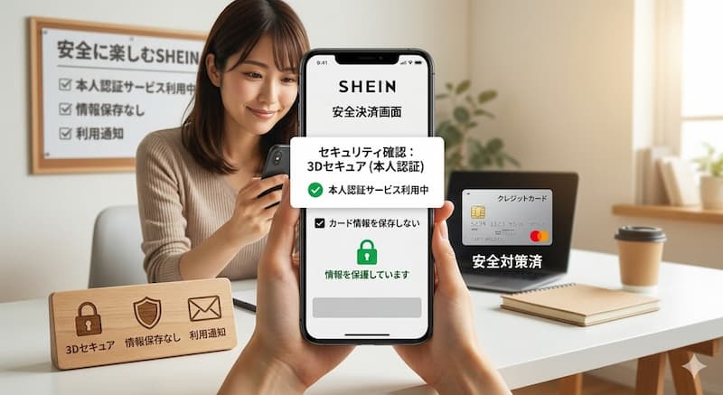 SHEINでクレジットカードを安全に使うための不正利用対策