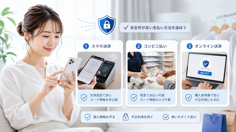 SHEINの安全な支払い方法3選
