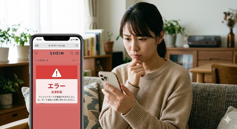 SHEINで決済エラーになった際の原因と対処法