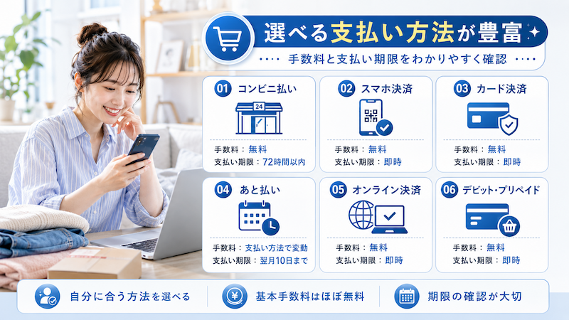 SHEINの支払い方法と期限一覧