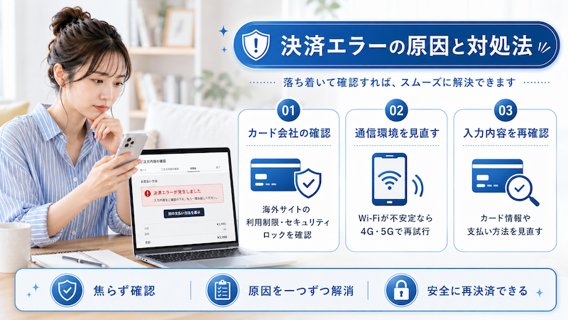 SHEINの決済エラー対処法