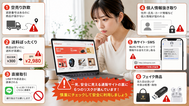 アリエク詐欺の主な手口