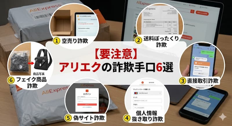 AliExpressで注意すべき悪質な詐欺手口6選