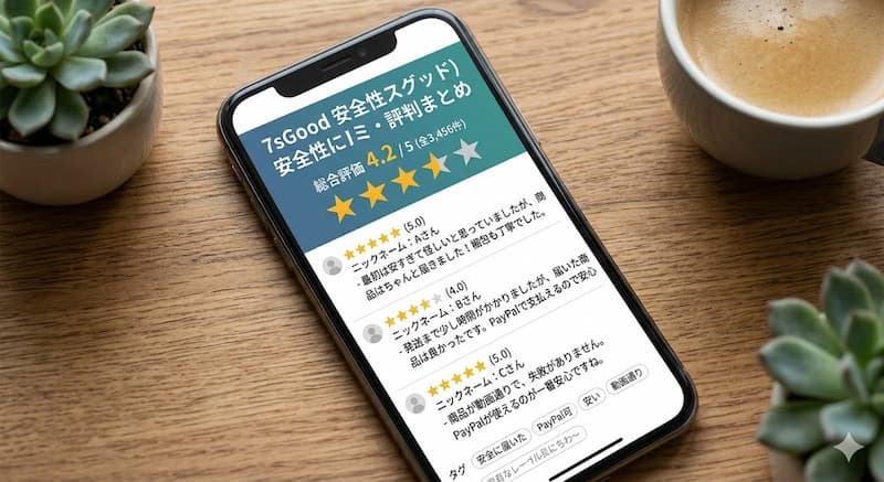 7sGoodの安全性に関するリアルな口コミ評判
