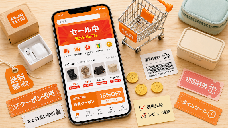 Temuクーポンでお得に買う方法