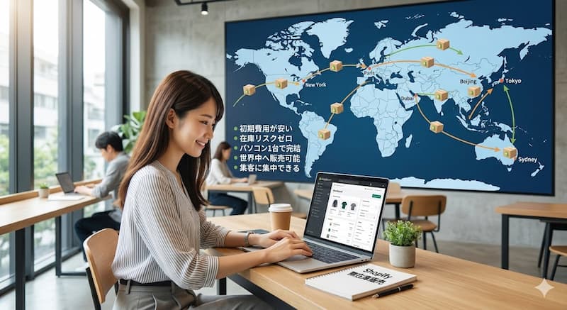 Shopifyで無在庫販売(ドロップシッピング)を始めるメリット