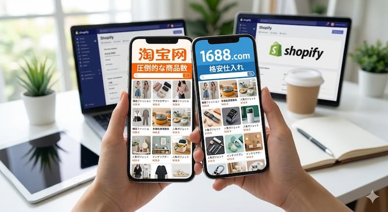 Shopify無在庫販売の仕入れ先にタオバオや1688が最強な理由