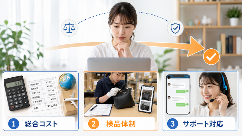 タオバオ代行業者を選ぶ3つの比較ポイント