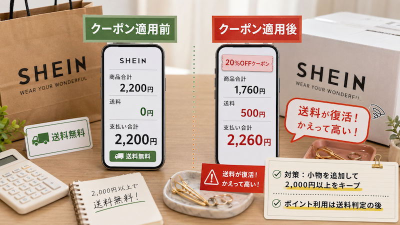SHEINの30%OFF・50%OFFクーポン