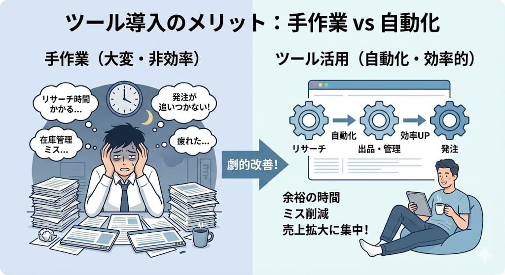 中国輸入無在庫販売ツールの導入メリット